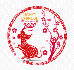 Happy New Chinese Year 2020 year of the Rat - year of the mouse