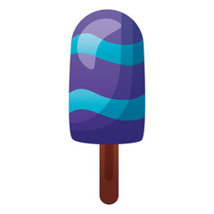 popsicle tasty white background