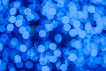 Blue bokeh on black