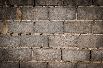 Old Gray concrete construction blocks