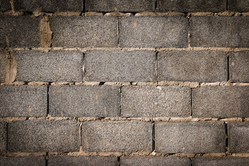 Old Gray concrete construction blocks