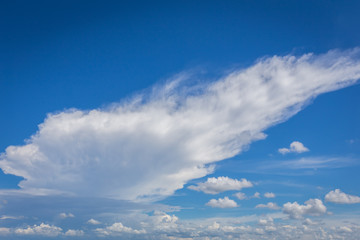 Clouds with blue sky in bright day