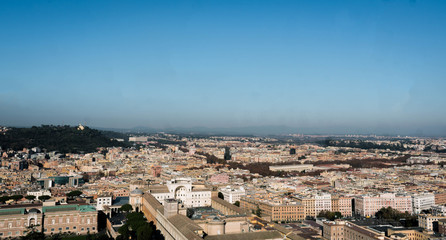 Rome seen from the dome of Saint Peter