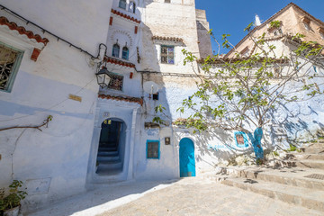 The blue city of Chefchaouen, Morocco is fascinating to visit. The Medina is on a steep hill so...