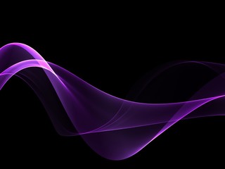 Neon glowing wave, magic energy and light motion background