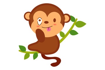 Obraz premium Cute Cartoon Animal