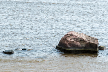 Fototapeta premium Nice texture rock in deep sea makes a perfect background picture