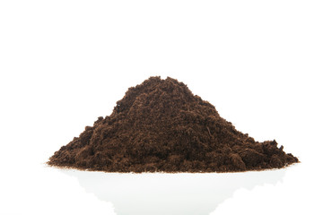 Black heap earth isolated