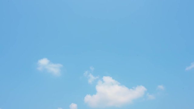 Blue sky and White cloud. clear blue sky with plain white cloud with 4k resolution