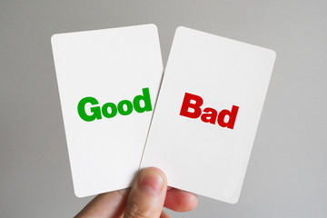 Good, Bad二択のイメージ
