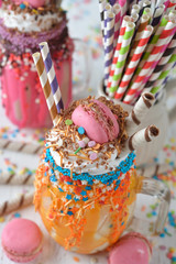 Naklejka premium Extreme milkshake