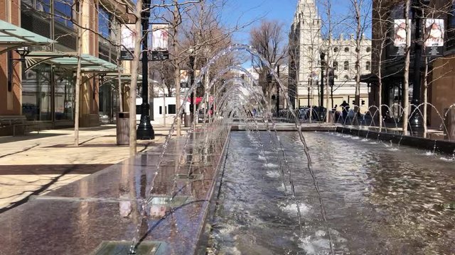 Water fountain in Salt Lake City, Utah. Downtown. 


Vantageelevated.com
