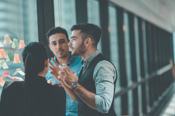Group of team creative Business People Planning Marketing Strategy Analysis Office. Business People Meeting and Training in Corporate. The Success Business Marketing. Business Training Marketing. 