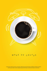 Coffee Poster Advertisement Flayers Vector Illustration