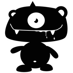 vector illustration of a monstro
