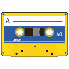 cassette tape isolated on white background
