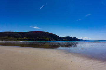 Fototapeta premium Keel Beach summer sun, Achill Island, County Mayo, Ireland