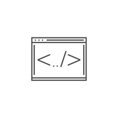 Coding Line Icon