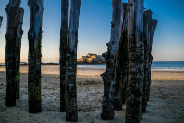 Coucher de soleil sur Saint-Malo