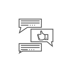 Feedback Line Icon