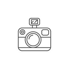 Photo Presentation Line Icon