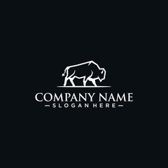 bison logo classic black white © Payz
