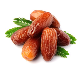 Fruits dates with leaves