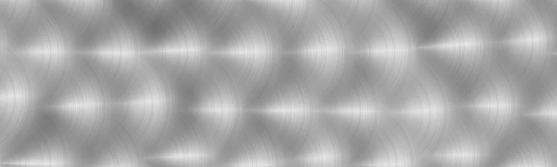 Fototapeten Brushed monochrome metal surface. Texture of metal. Wide image © zenobillis