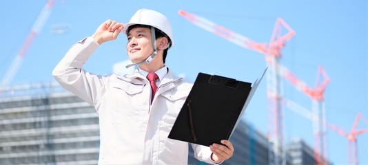 建築　ビジネス　ポートレート　男性　一人　