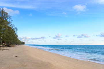 The beautiful of Natai Beach,Phangnga, Southern of Thailand.