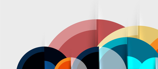 Geometric design abstract background - circles