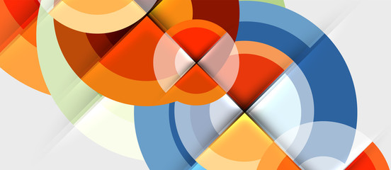 Obraz premium Geometric design abstract background - circles