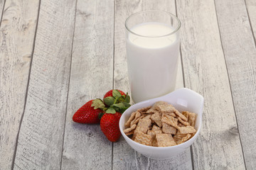 Wheat flakes for breakfast