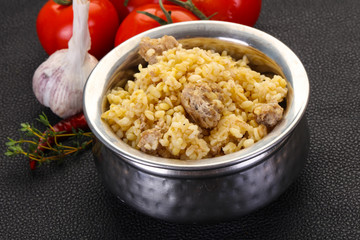 Bulgur with meat
