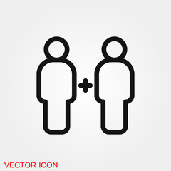 Team icon vector sign symbol for design