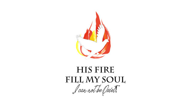 Pentecost Sunday, Typography for print or use as poster, card, flyer or T shirt