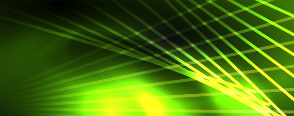 Obraz premium Shiny color neon light with lines, abstract wallpaper, shiny motion, magic space light. Techno abstract background