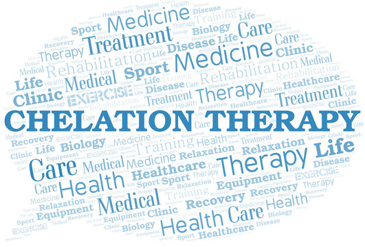 Chelation Therapy word cloud. Wordcloud made with text only.
