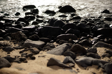 stones on the beach