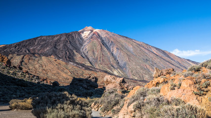 Teide volcano in the evening sun