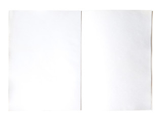 sheet of paper isolated on white