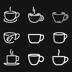 Obraz premium Tea icon vector sign symbol for design