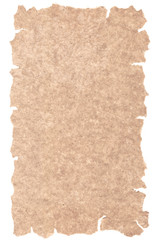 Fototapeta premium Old paper isolated on white background. Recycled paper,crumpled paper,unfolded piece paper.