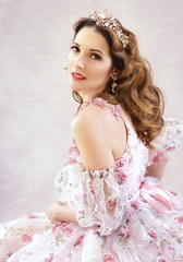 woman wearing evening gown