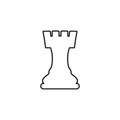 chess rook icon. Vector illustration