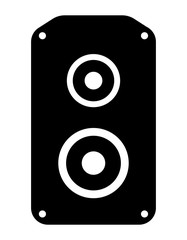 Audio speaker flat vector icon