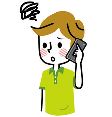 電話　男性　不安