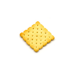  stack of crackers  Isolated on the white background