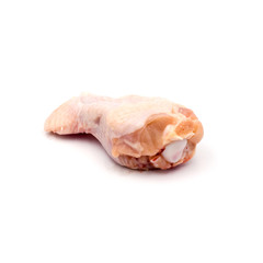 Fresh chicken wings  Isolated on the white background