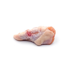 Fresh chicken wings  Isolated on the white background